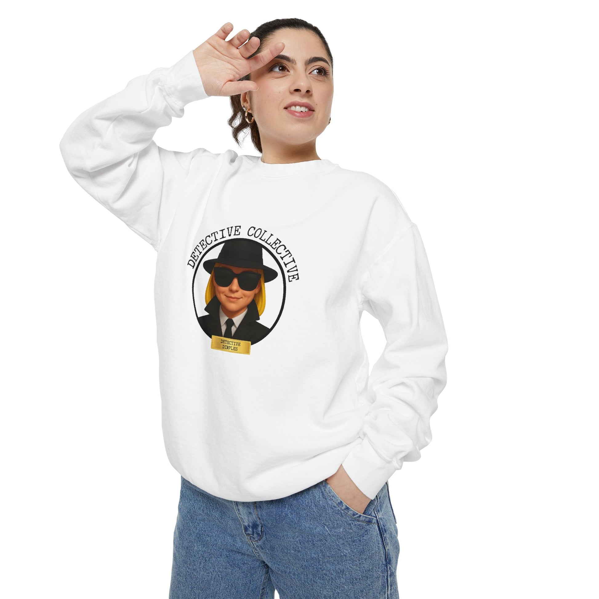 Detective Logo Sweatshirt | Unisex Garment-Dyed Cozy Apparel