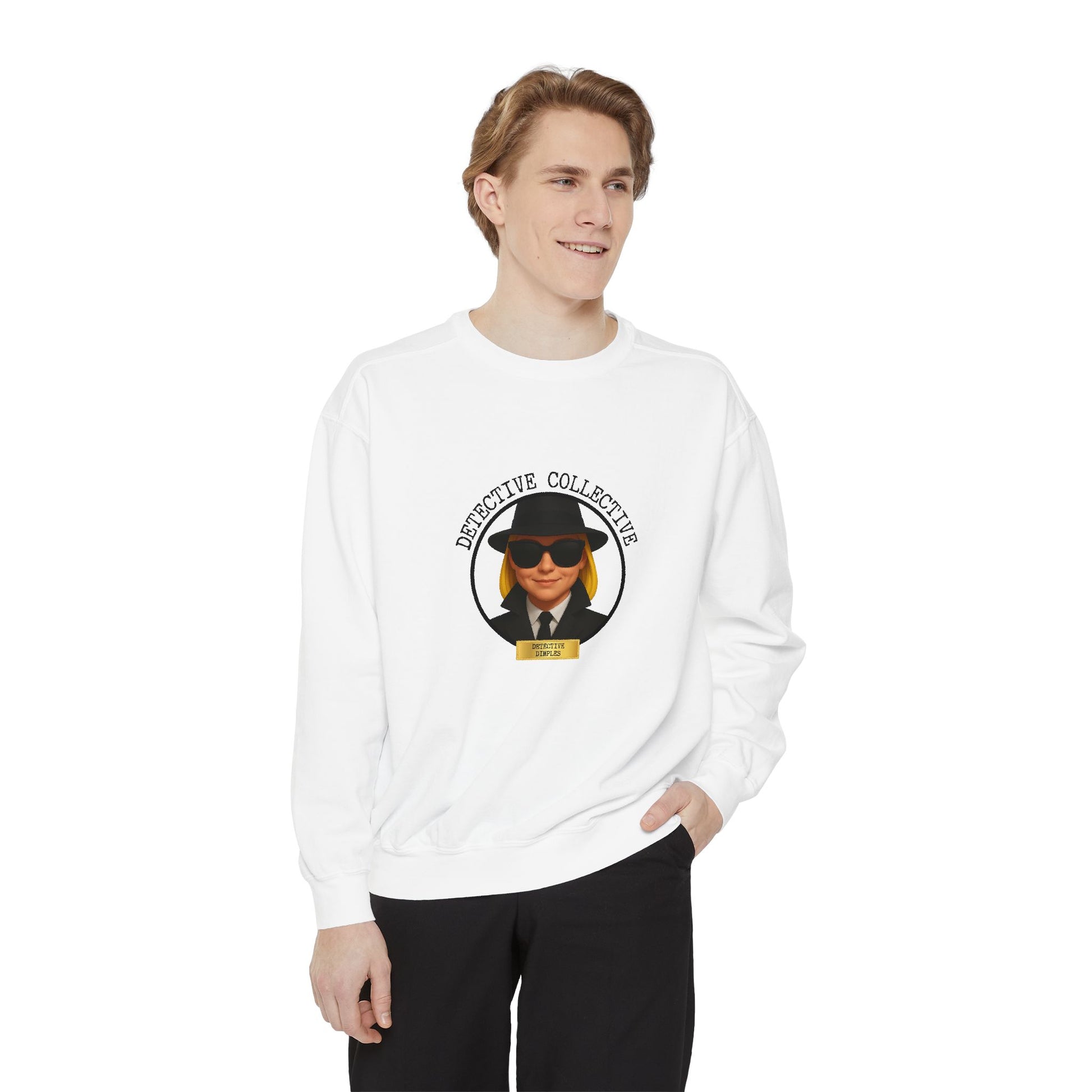 Detective Logo Sweatshirt | Unisex Garment-Dyed Cozy Apparel