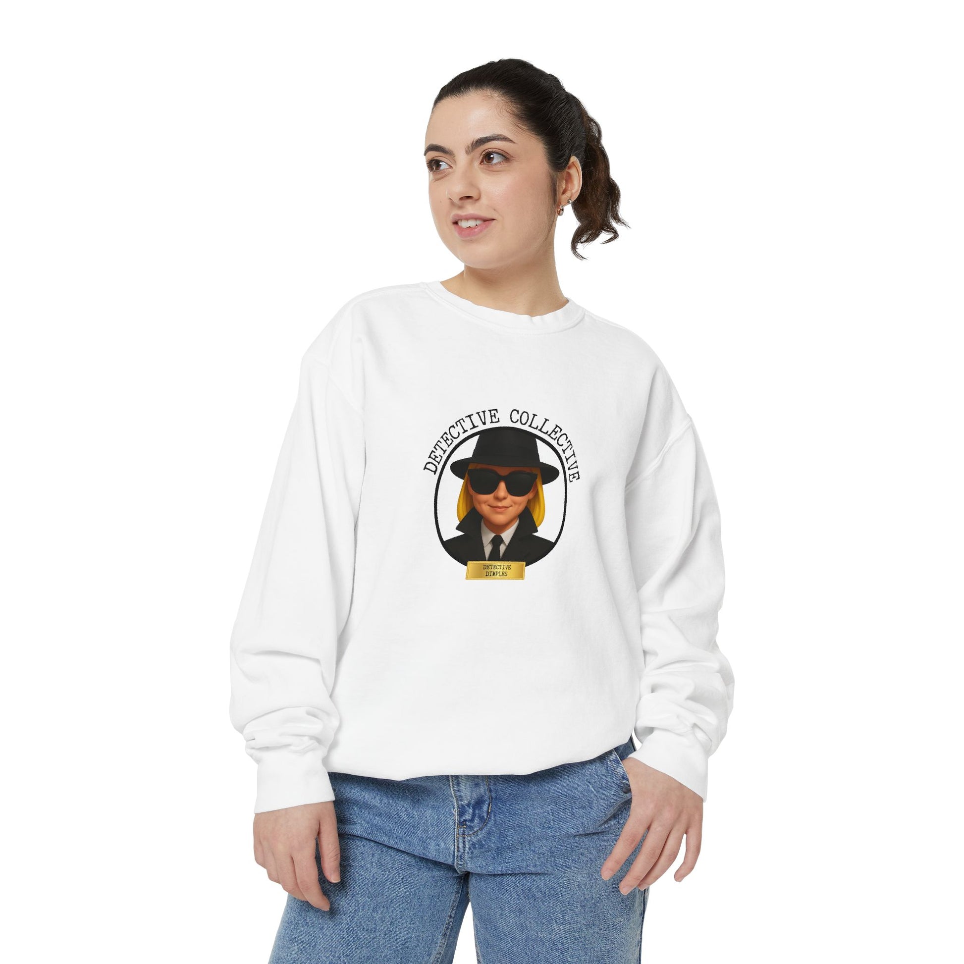 Detective Logo Sweatshirt | Unisex Garment-Dyed Cozy Apparel